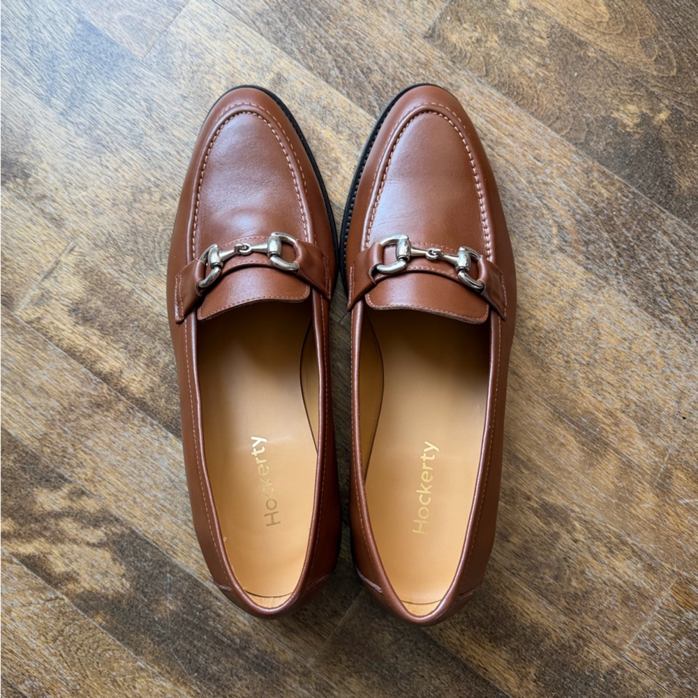 Hockerty Brown Leather Slip On Loafer Horse Bit Dress Shoes Mens Sz 42 Spain NIB - Picture 5 of 9